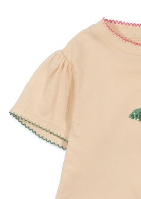 Konges Slojd Famo Puff Tee - Soft & Stylish Baby Cotton T-Shirt for Boys & Girls | Perfect for Playdates, Daycare & Casual Outings