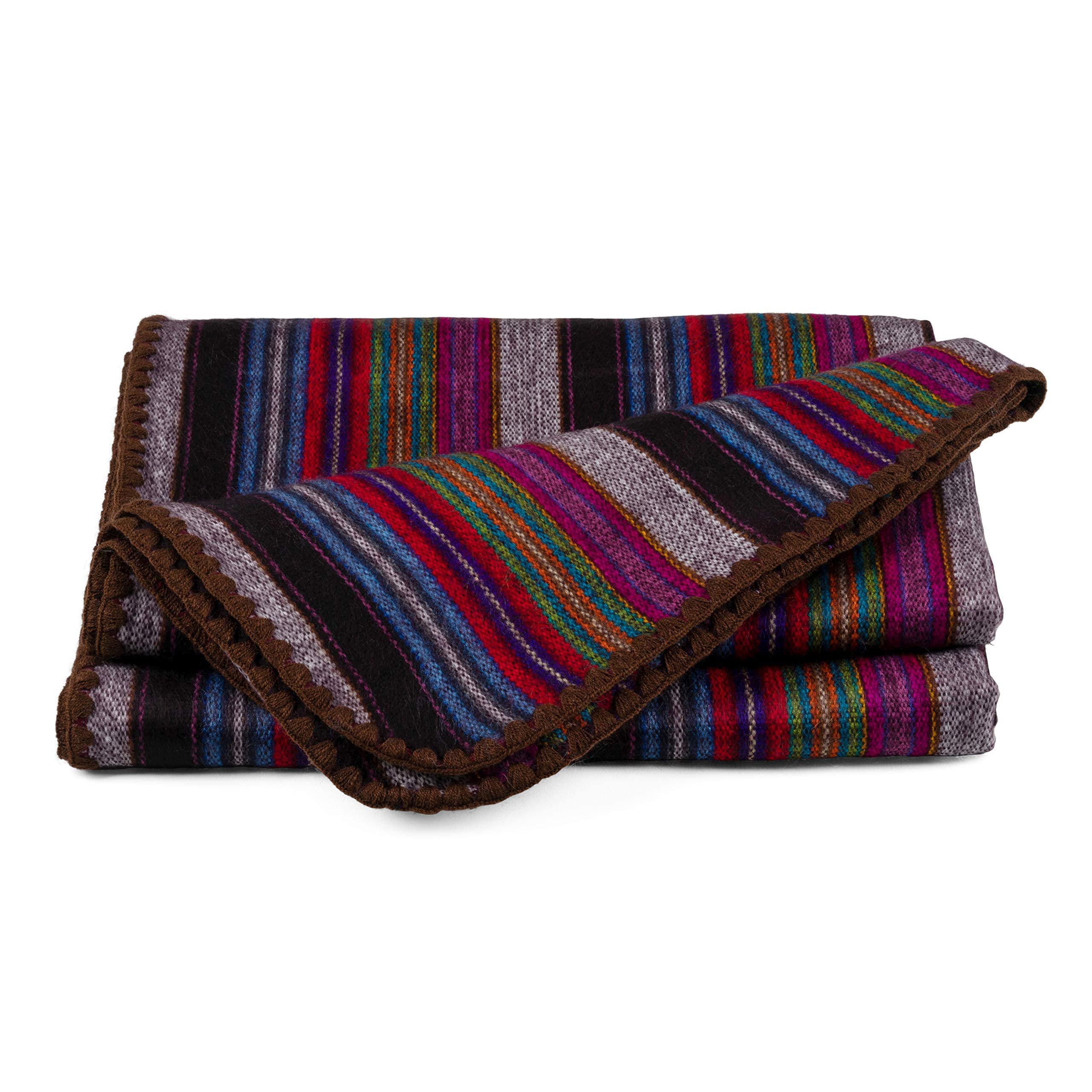 Premium Alpaca Wool Blanket Throw - 85