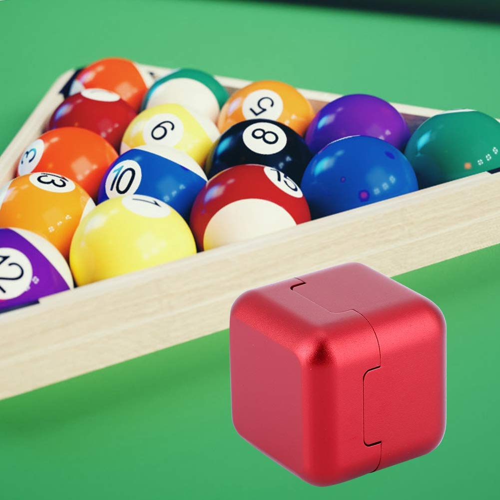 Premium Magnetic Billiard Chalk Holder - Universal Pool & Snooker Chalk Carrier with Protective Cover - Durable Aluminum Alloy Pocket Chalk Box (Red) - Perfect for Professional Players & Home Game Rooms