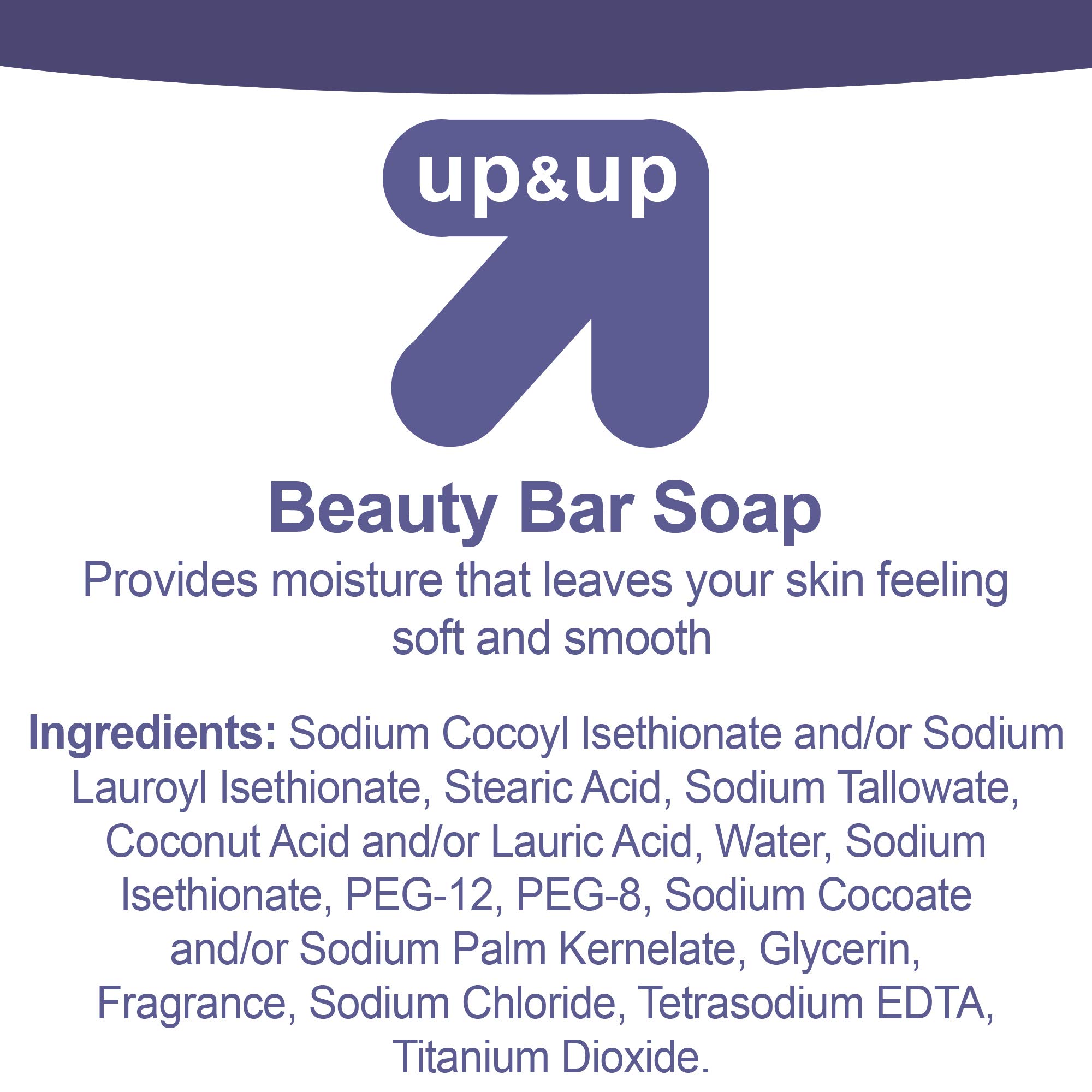 Up & Up Moisturizing Bar Soap - 8 Pack Antibacterial White Soap for Gentle Skin Cleansing | Perfect for Daily Shower, Hand Washing & Travel