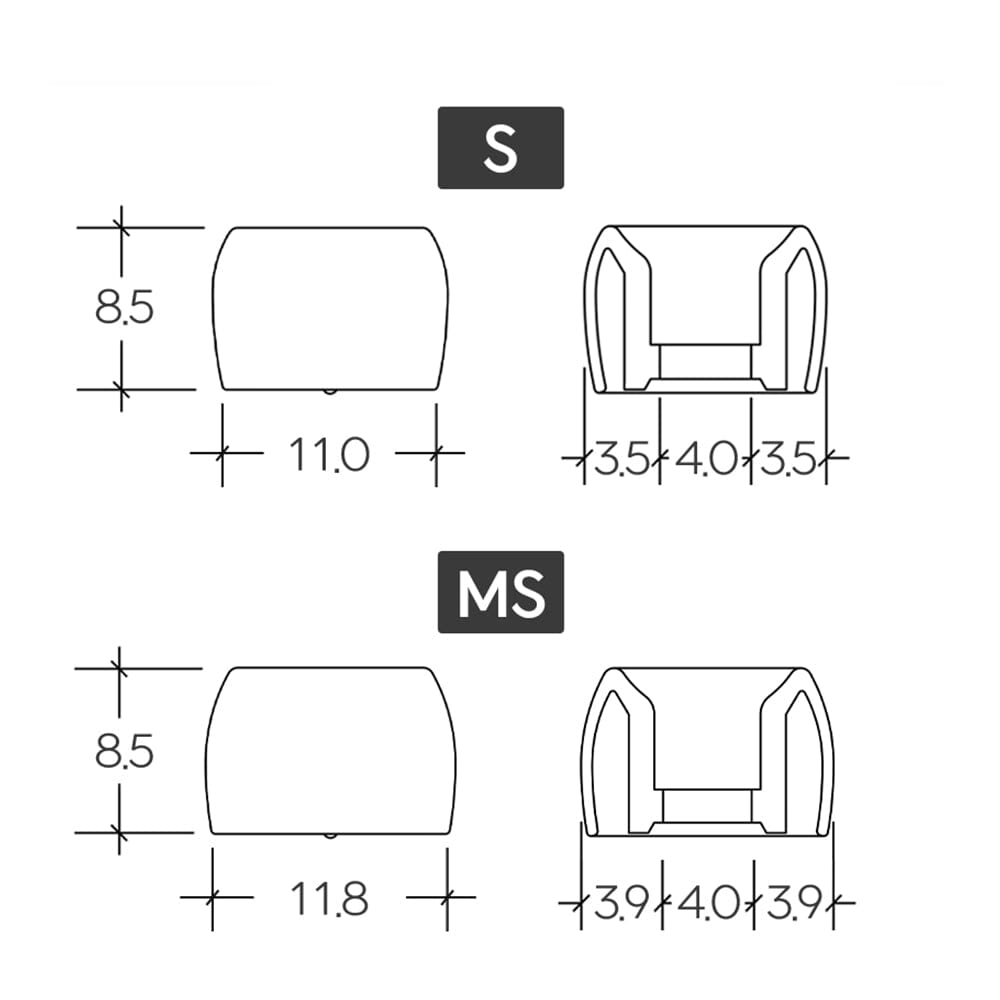 Prism Wide Bore 1 Pair (L)