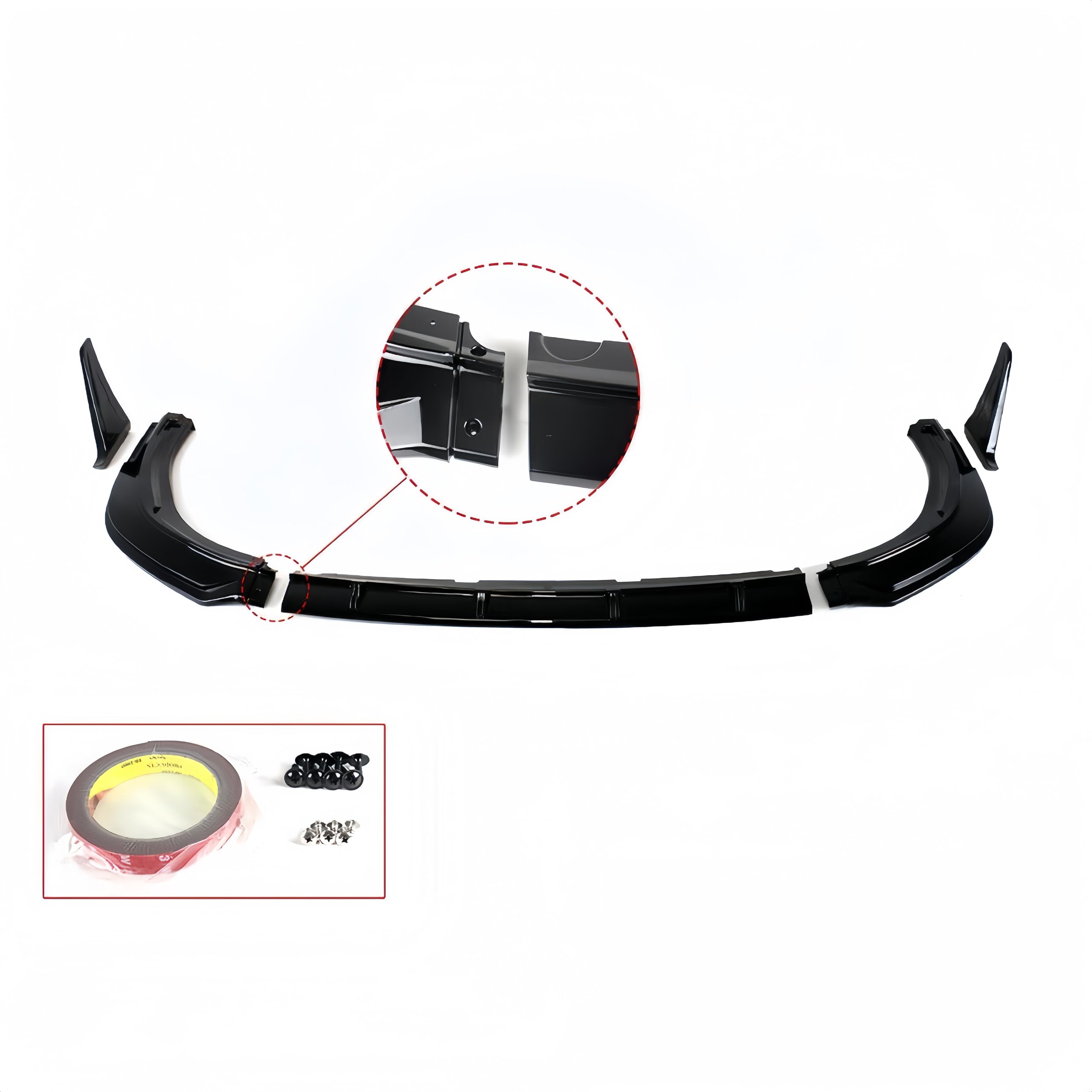 Yofer Style V2 Front Bumper Lip Spoiler Splitter for 2018-2024 Toyota Camry SE/XSE/TRD - Carbon Fiber Pattern Air Dam & Lower Chin Spoiler Body Kit - Enhance Style & Protection for Street & Track Driving