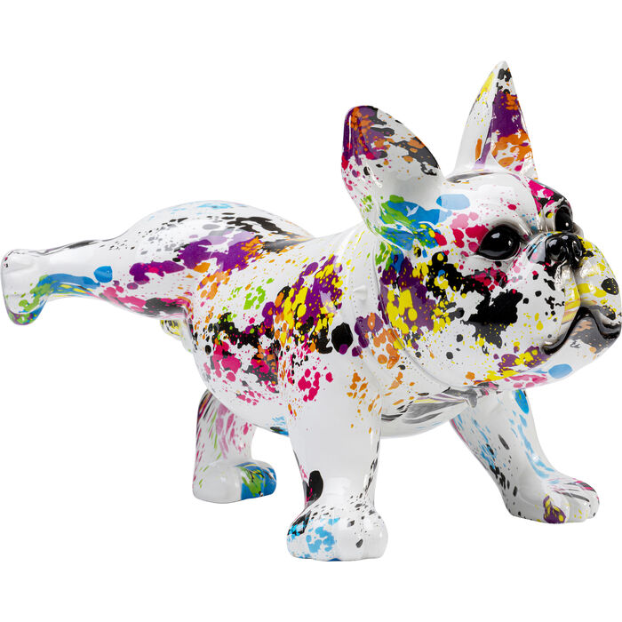 Decorative Splash Bulldog Figurine - 12.6 Inch Handcrafted Resin Statue for Home, Office & Garden Decor | Perfect Gift for Dog Lovers