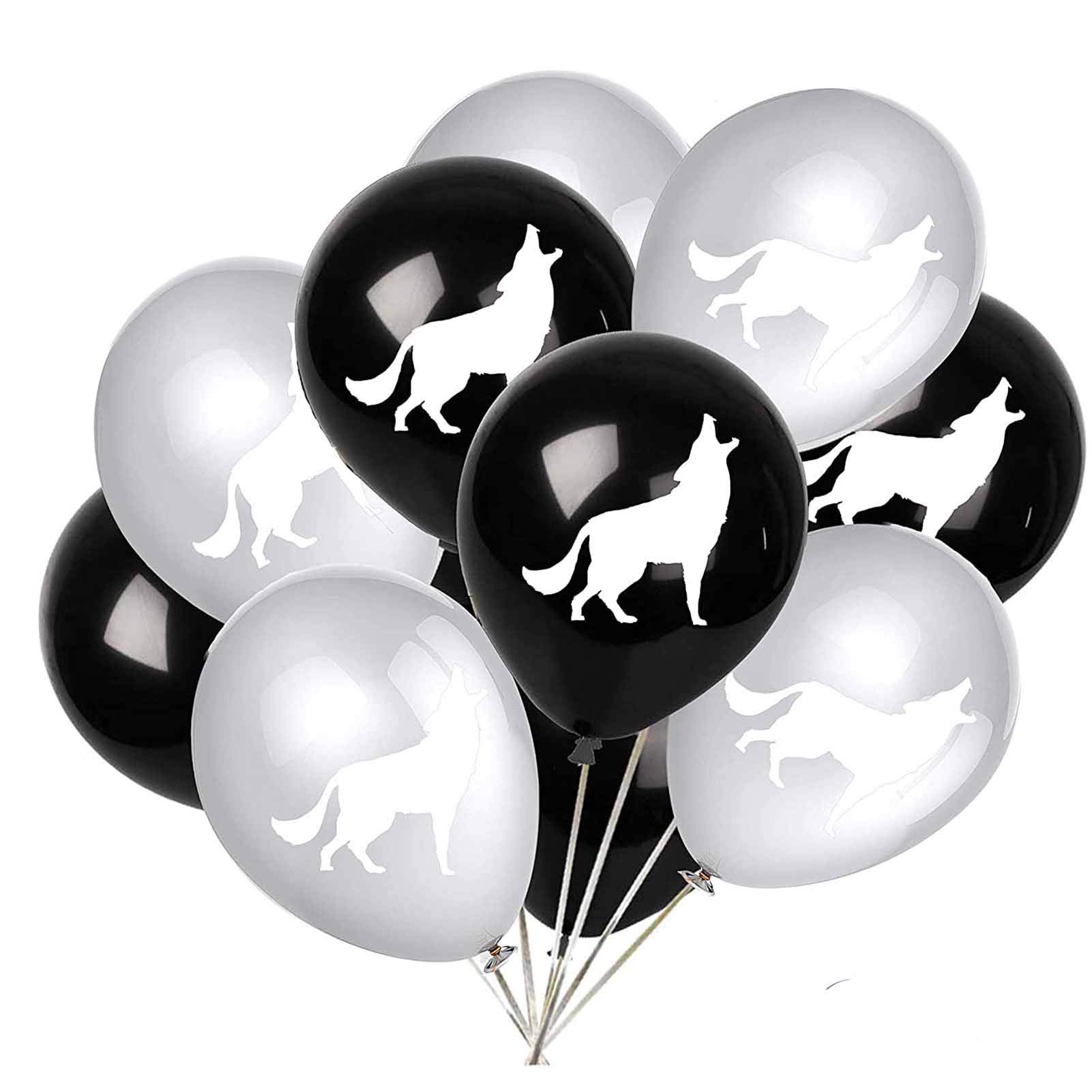24PCS Wolf Latex Balloons - 12 Inch Wild Animal Theme Party Decorations for Kids Birthday, Baby Shower & Festival Celebrations - Perfect for Jungle Safari, Zoo Themed Parties and Outdoor Events