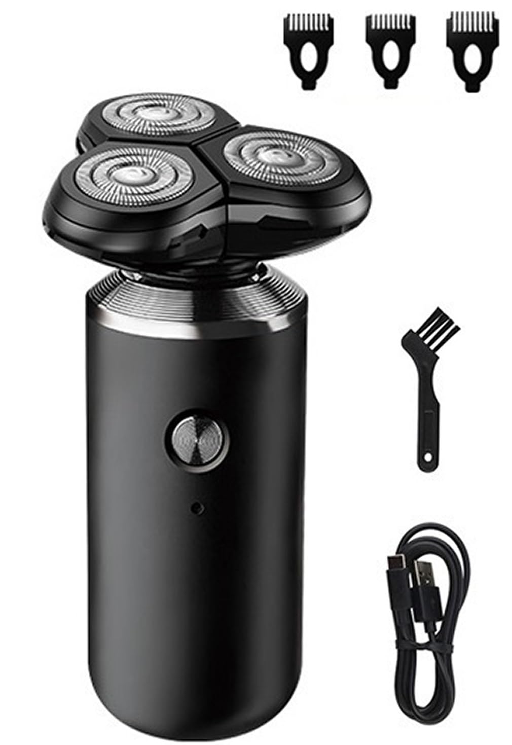 6-in-1 Electric Shaver for Bald Men - Rechargeable Wet/Dry Head Shaver with Beard & Nose Trimmer - Complete Grooming Kit for Smooth Shaving at Home, Travel & Gym