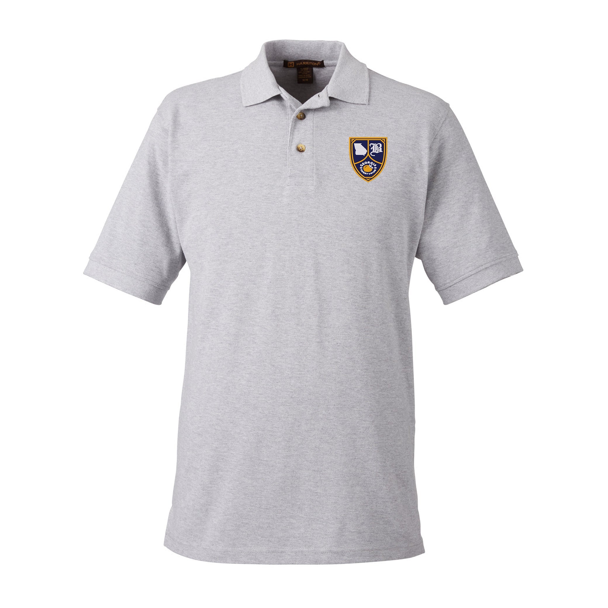Georgia Rugby Union Cotton Polo Shirt - Breathable & Comfortable Men's Sports Polo for Rugby, Golf & Casual Wear