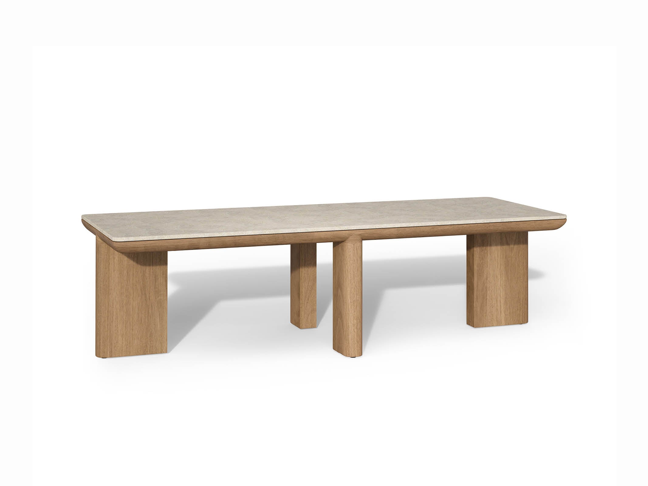 Modern Rectangle Coffee Table - Solid Wood Living Room Furniture for Home Decor | Perfect for Living Room, Lounge, and Office Spaces