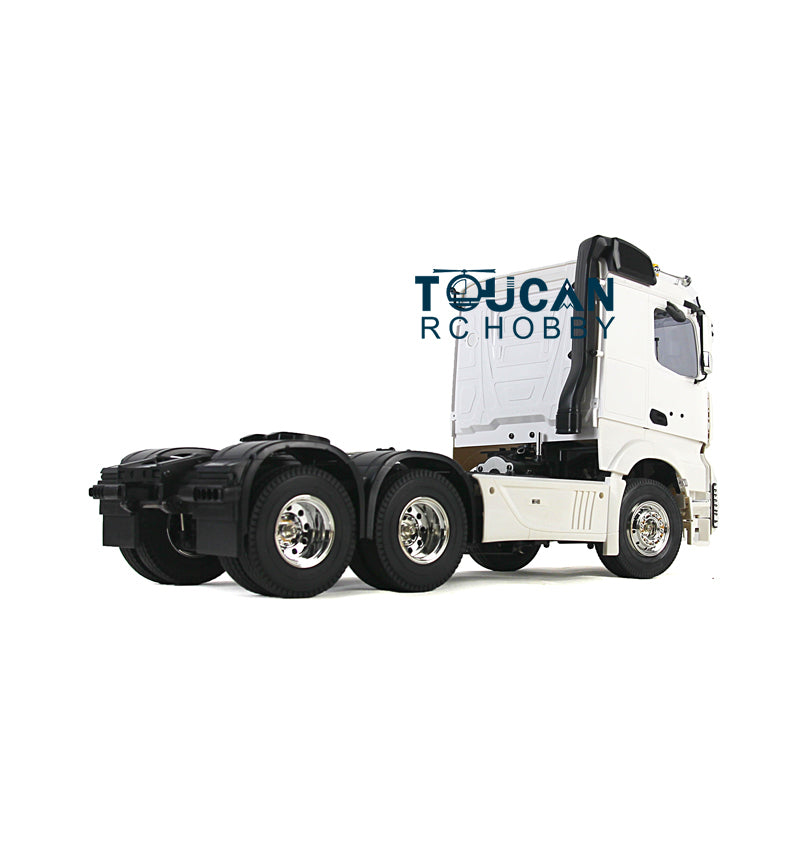 1:14 Scale RC Construction Vehicle Remote Control Tractor Truck Trailer Kit - DIY 3 Axle Simulation Model with Motor | US Stock | Perfect for Construction Site Play, STEM Learning & RC Hobbyists