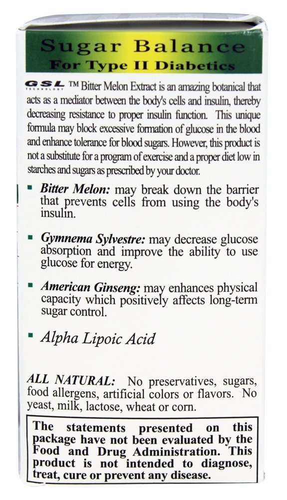 GSL Sugar Balance Tablets - 4 Bottle Pack | Natural Blood Sugar Support Supplement for Men & Women | Ideal for Daily Wellness & Balanced Lifestyle