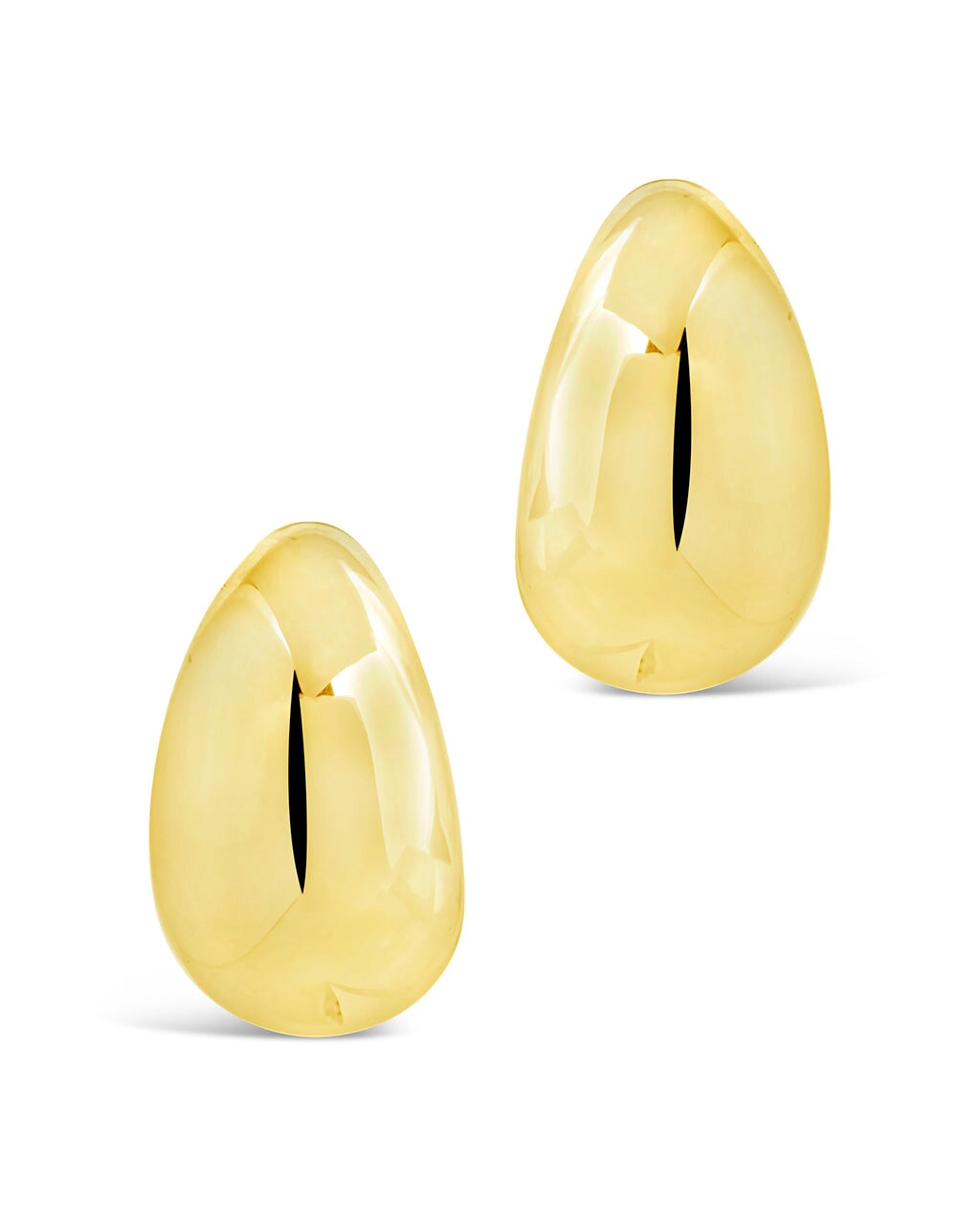 Eclipse Polished Hoop Earrings for Women - 925 Sterling Silver Hypoallergenic Hinged Hoops - Perfect for Everyday Wear, Parties & Gifts