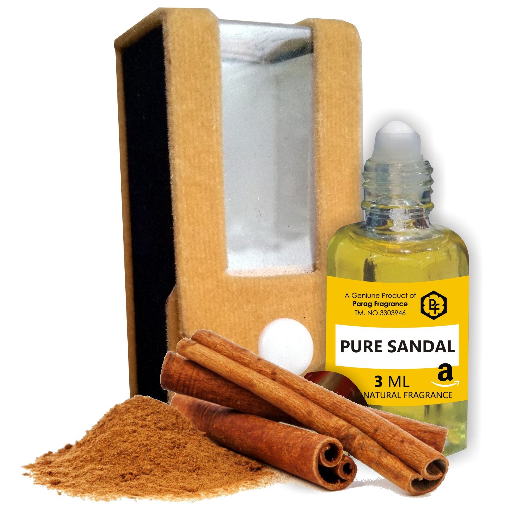 Pure Sandalwood Attar by Parag Fragrances - 3ml Natural Perfume Oil for Meditation, Aromatherapy & Spiritual Practices