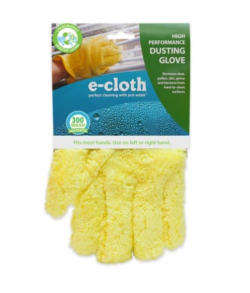 E Cloth High Performance Dusting Glove - Microfiber Cleaning Mitt for Dust, Pet Hair & Lint - Perfect for Furniture, Cars & Electronics Cleaning
