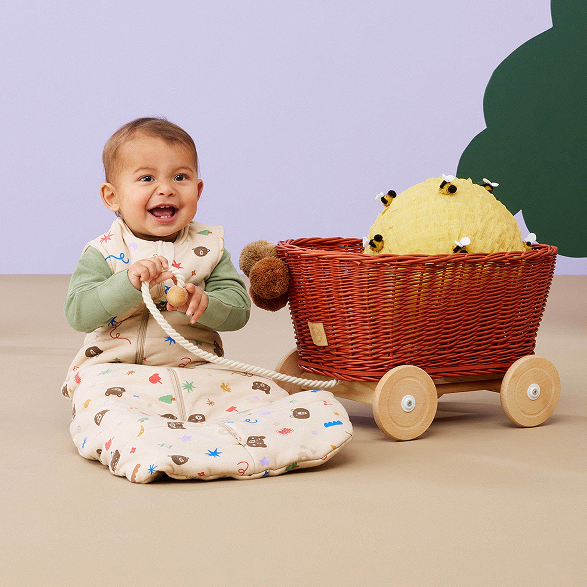 ErgoPouch TOG 2.5 Baby Sleeping Bag - Soft & Breathable Wearable Blanket for Infants & Toddlers - Perfect for Nursery, Daycare & Co-Sleeping - Teddy Bear Party Design