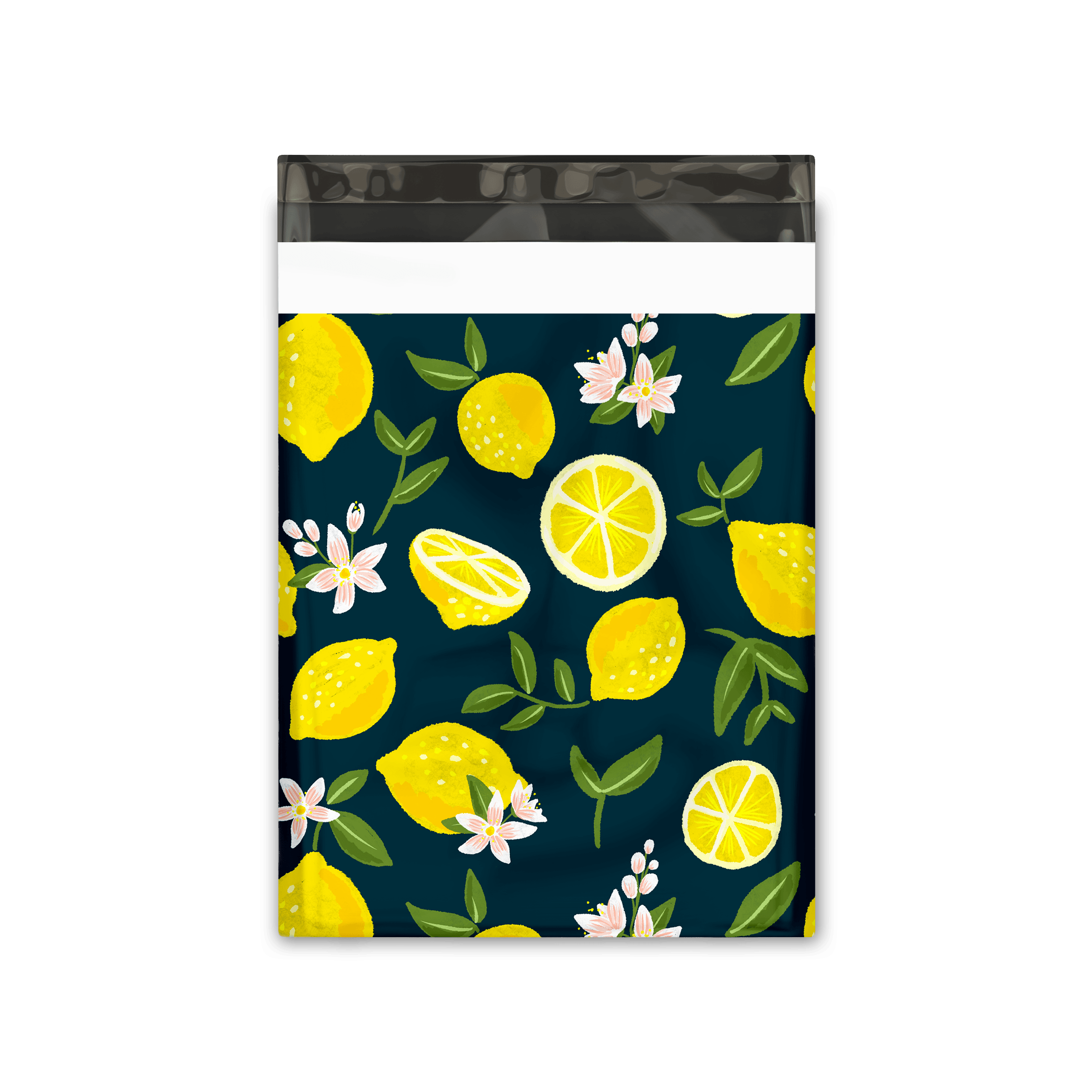 10x13 Inch Lemon Printed Poly Mailers - Waterproof Shipping Envelopes for Ecommerce, Mailing Bags with Custom Logo Option - Perfect for Online Stores, Subscription Boxes & Small Business Packaging