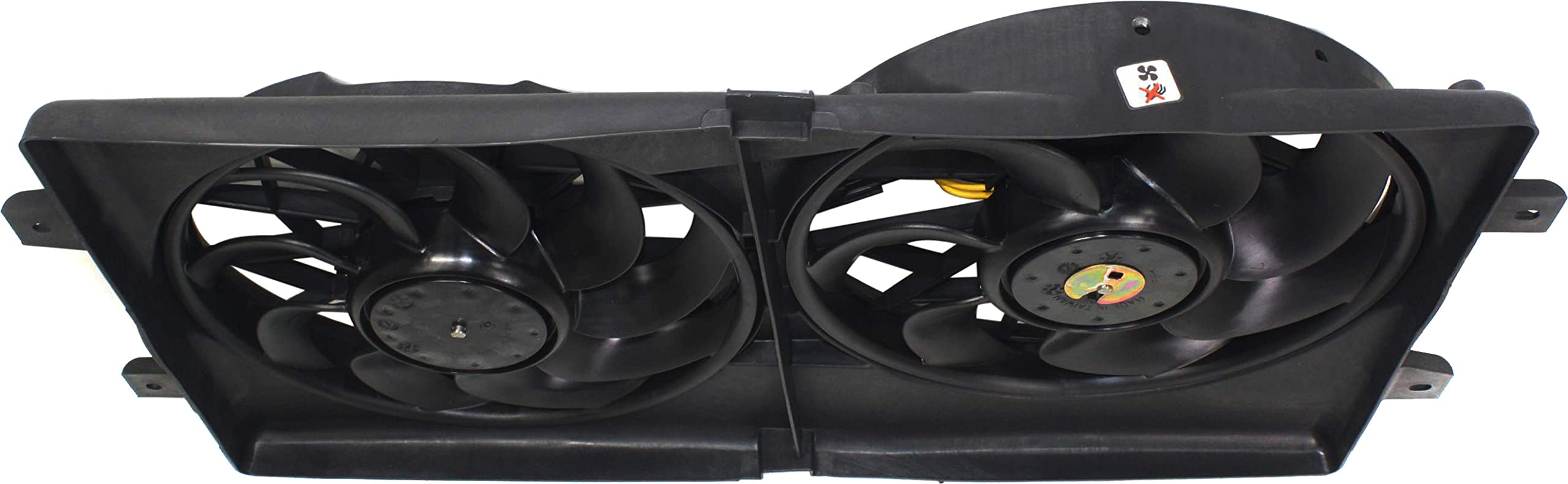 Go-Parts Radiator Fan Assembly Replacement for 2001-2006 Chrysler Sebring & Dodge Stratus Sedan/Convertible - Dual Fan Cooling System - Perfect for Summer Driving & Overheating Prevention