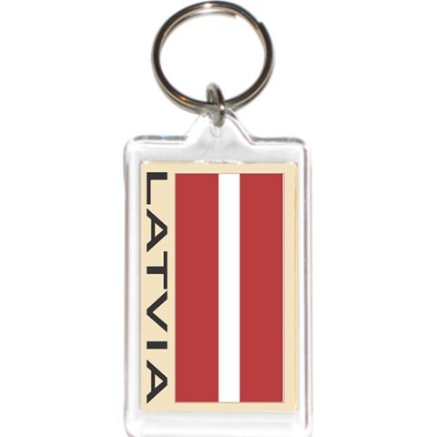 FNG Clear Acrylic Keychain Holders with Flag Design - Durable Unisex Key Rings for Men & Women - Perfect for Home, Office, Car Keys and Gift Giving