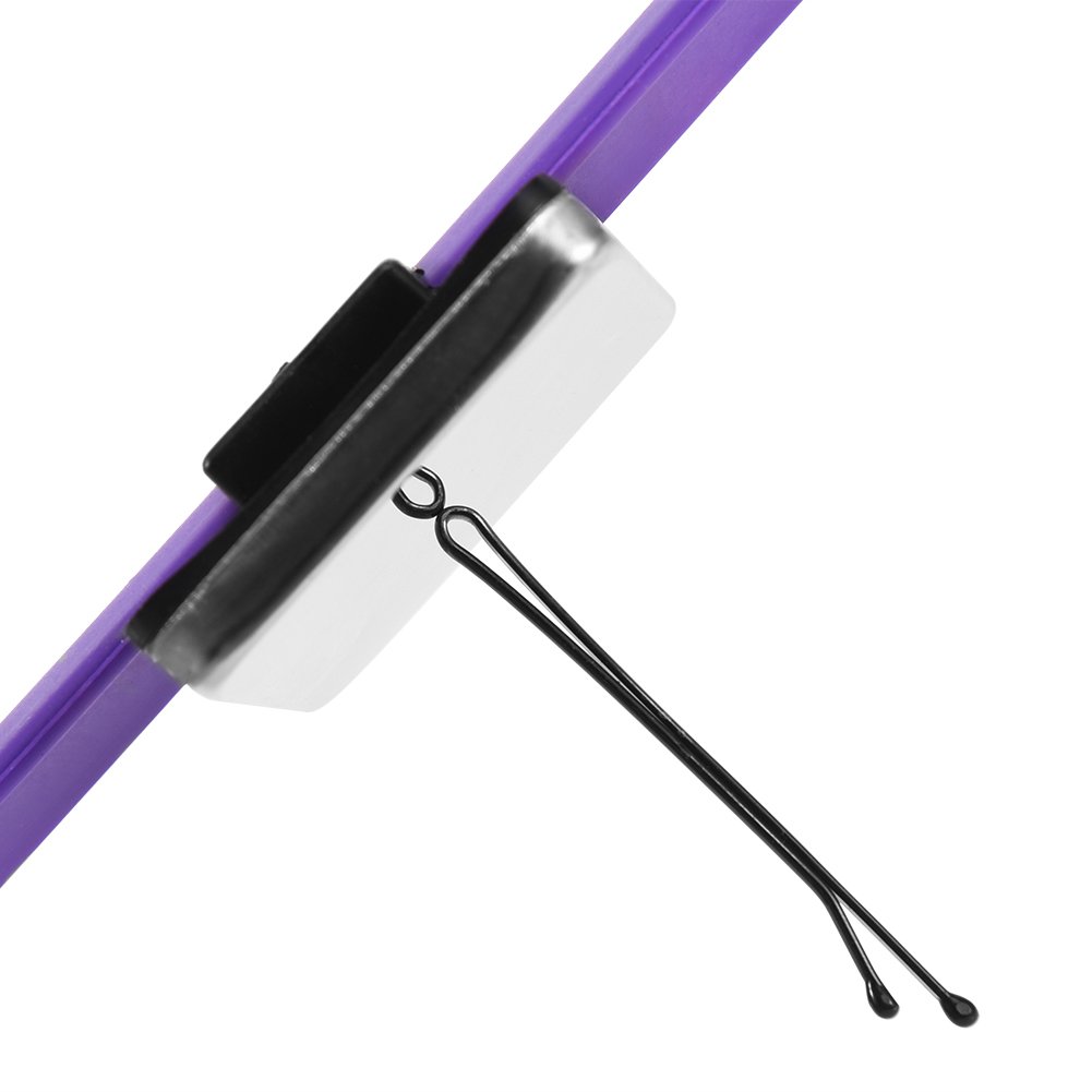 Wosume Magnetic Hair Clips Bracelet - Magnetic Wristband Hairpin Holder for Hair Grip & Styling Accessories (Purple) | Perfect for Salon Stylists & Home Hairdressing