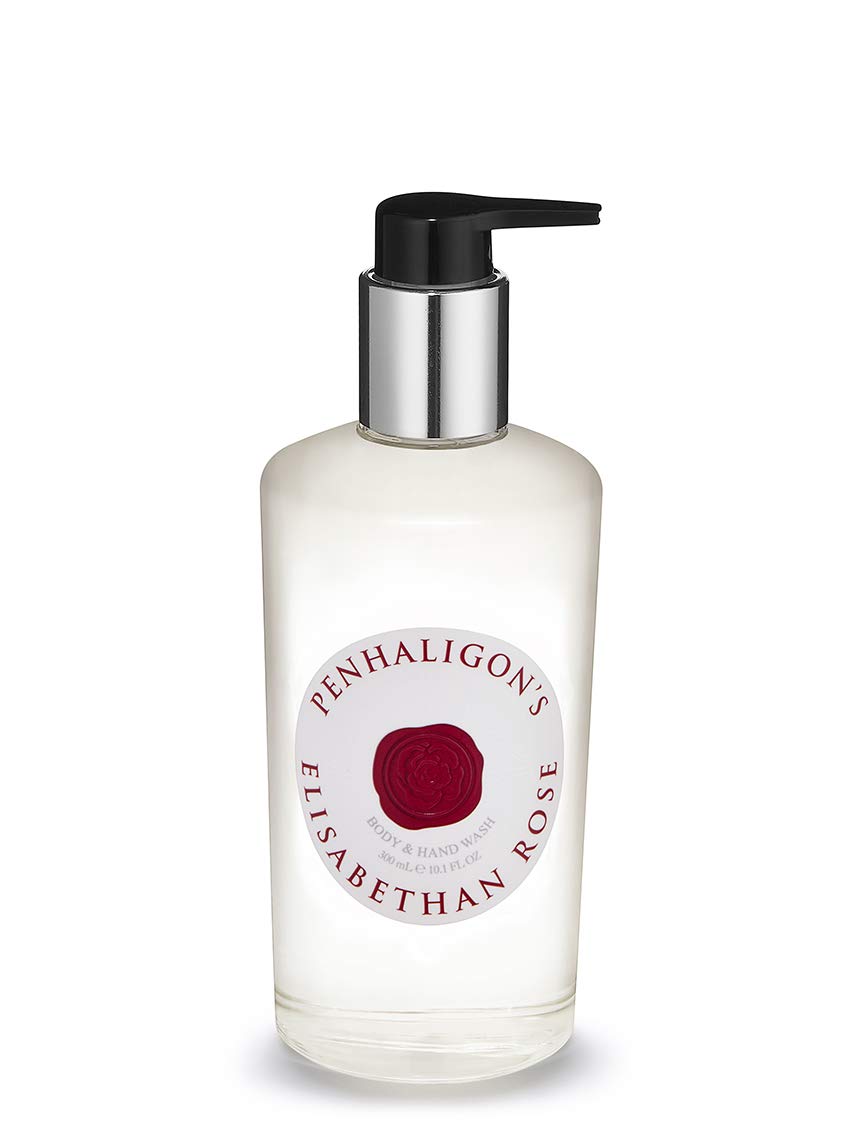 Penhaligon's Elisabethan Rose Body and Hand Wash 300ml - Luxurious Floral Scent for Bathing & Hand Care - Perfect for Home Spa & Gift Giving