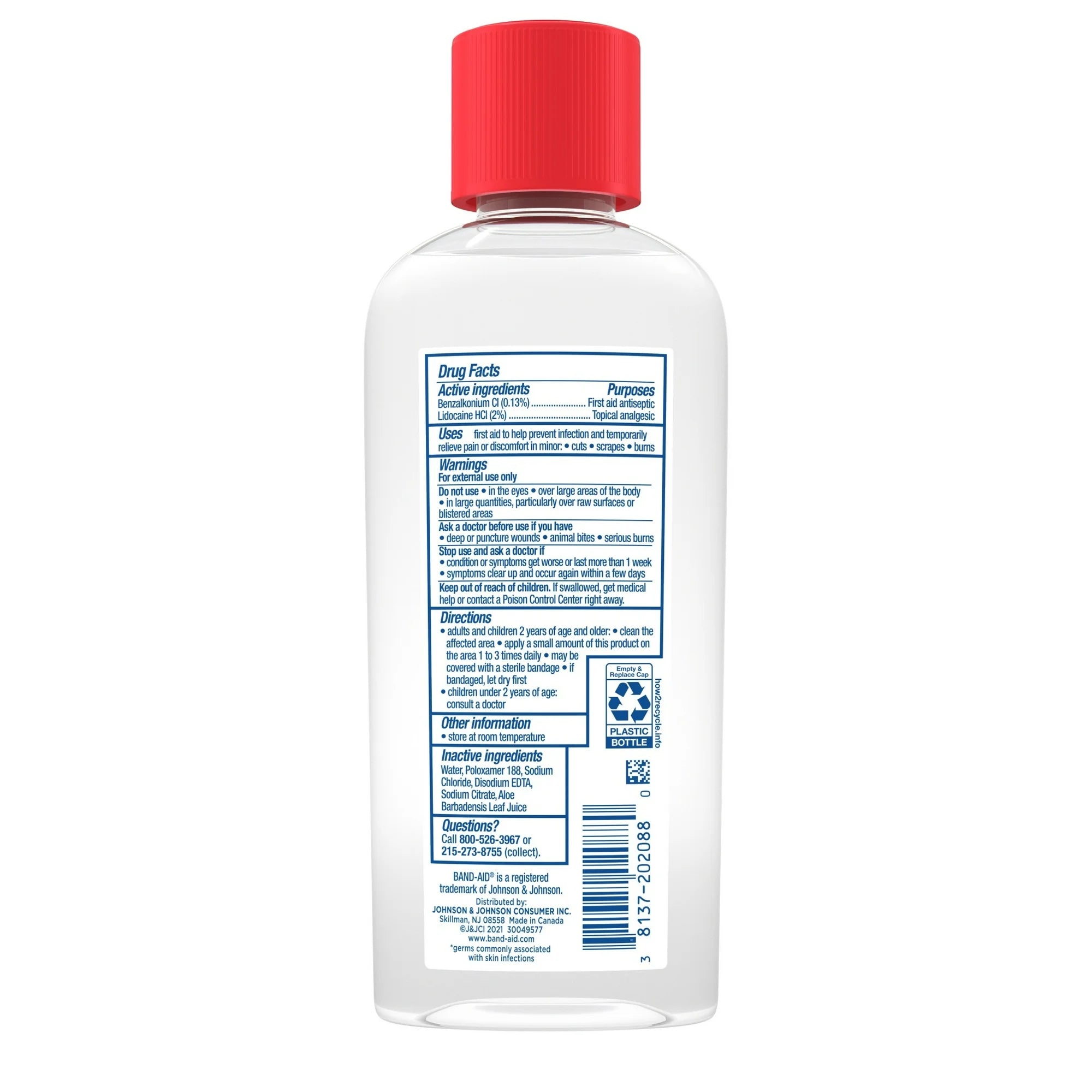 Hurt-Free Antiseptic Wash for Cuts & Scrapes – 6 oz First Aid Solution for Kids & Adults | Ideal for Home, Travel & Emergency Kits