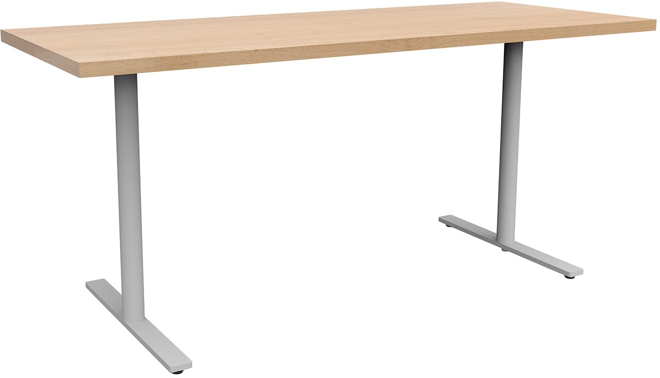 Safco JURNI 60 x 24 Inch Multi-Purpose Table with T-Leg Base and Glides - Perfect for Office, Classroom, Conference Room, and Home Use [JN6024NFXTGL]