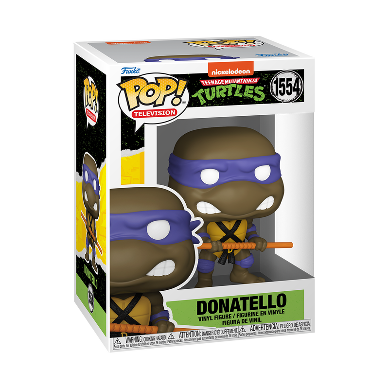 Donatello Funko Pop TMNT 1554 with Protector Case - Teenage Mutant Ninja Turtles Collectible Action Figure for Display & Gift Giving
