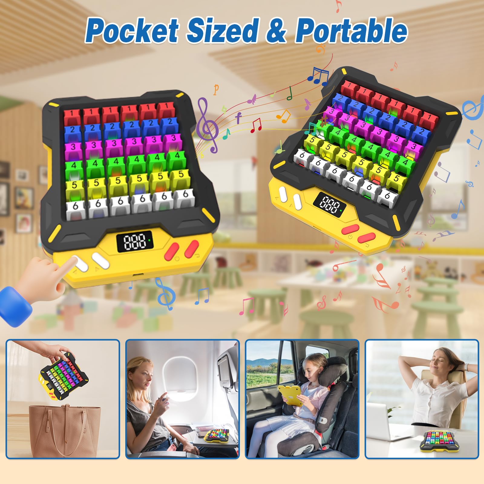 Mostop Smart Sudoku Puzzle Game - Electronic Brain Teaser Toy with 3500+ Challenges for Kids & Adults - Perfect Travel Game & Birthday Gift for Boys & Girls - Fun Learning Activity for Home, Office & Road Trips