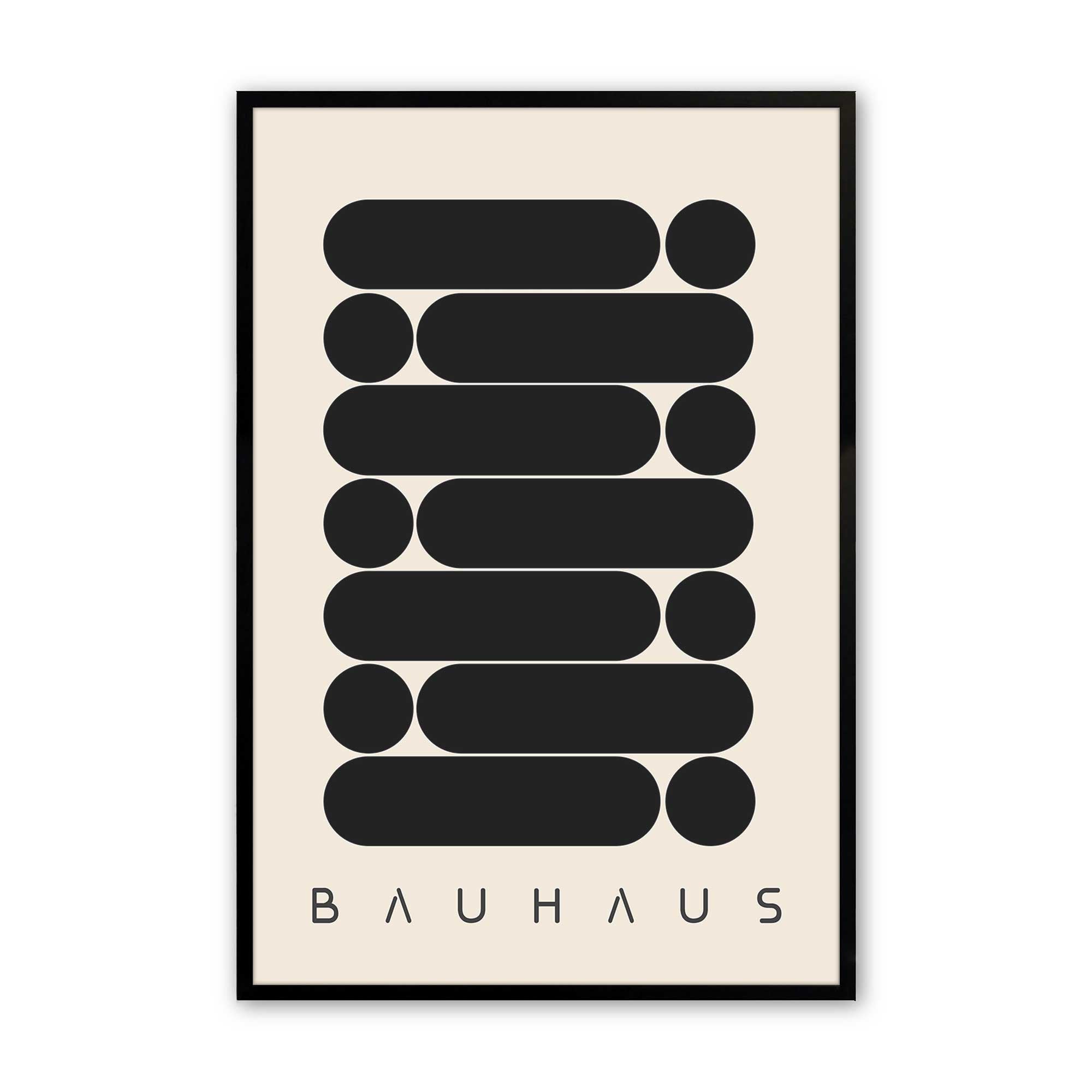 Modern Geometric Bauhaus Art Prints - Set of 2 Minimalist Wall Decor for Living Room, Bedroom & Office | Abstract Line Drawing Posters for Home & Workspace