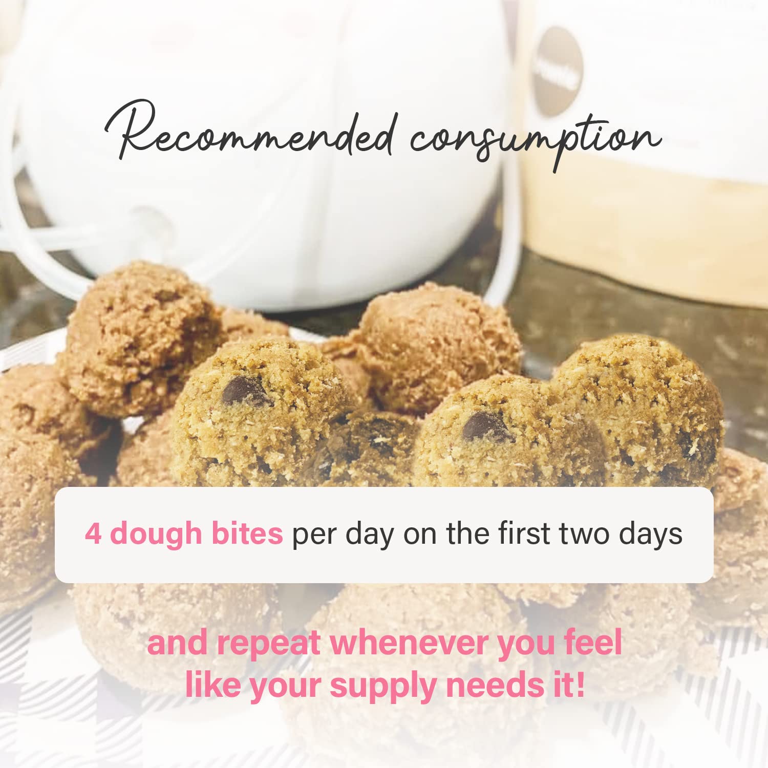 No Bake Lactation Cookie Dough - Fenugreek Free Breastfeeding Supplement with Chocolate Chips for Nursing Moms | Supports Milk Supply & Pumping | Perfect for Postpartum Snacking & Busy Mothers
