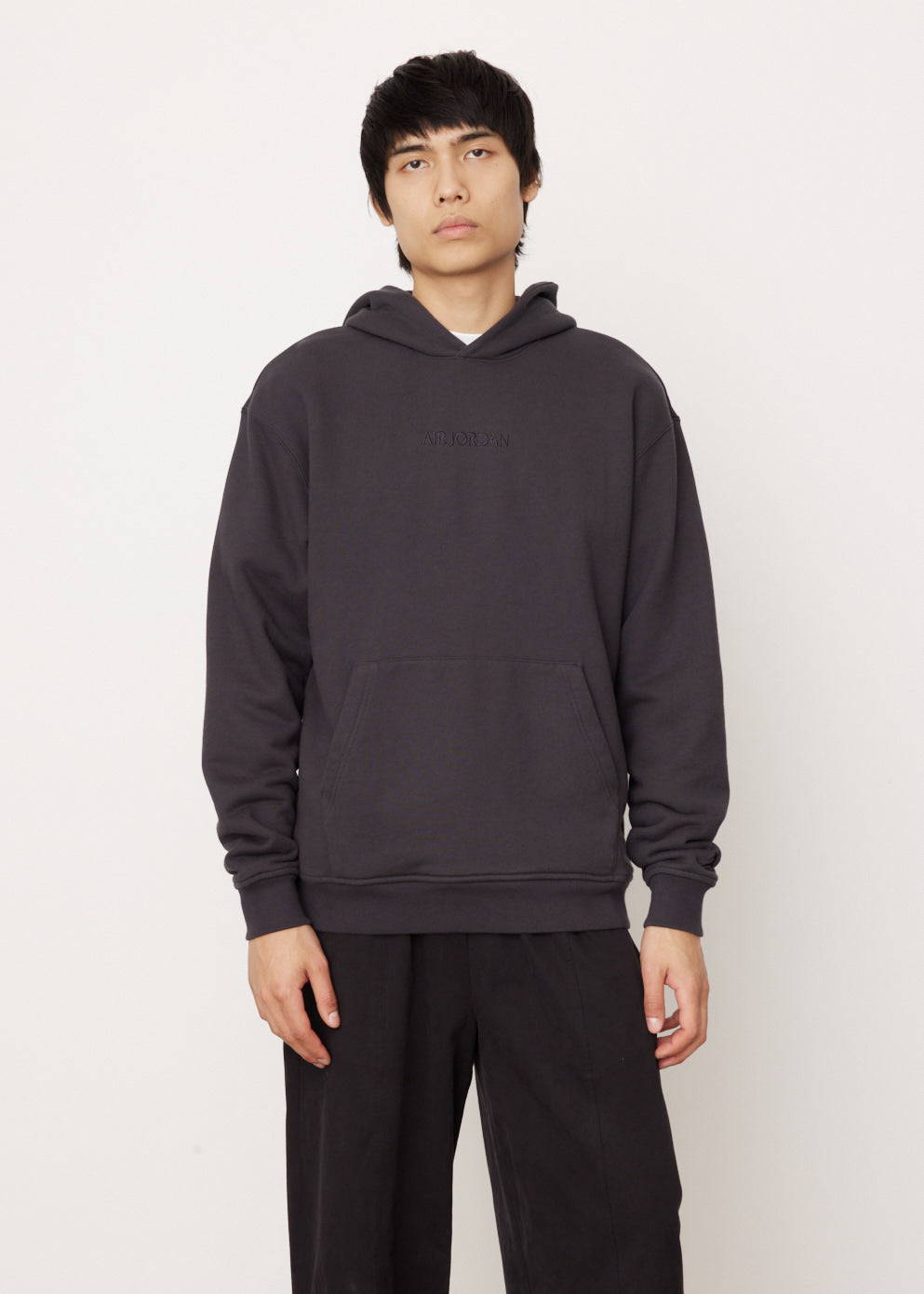 Air Jordan Wordmark Fleece Hoodie - Men's & Women's Pullover Sweatshirt | Comfortable & Stylish for Casual Wear, Gym, and Street Fashion