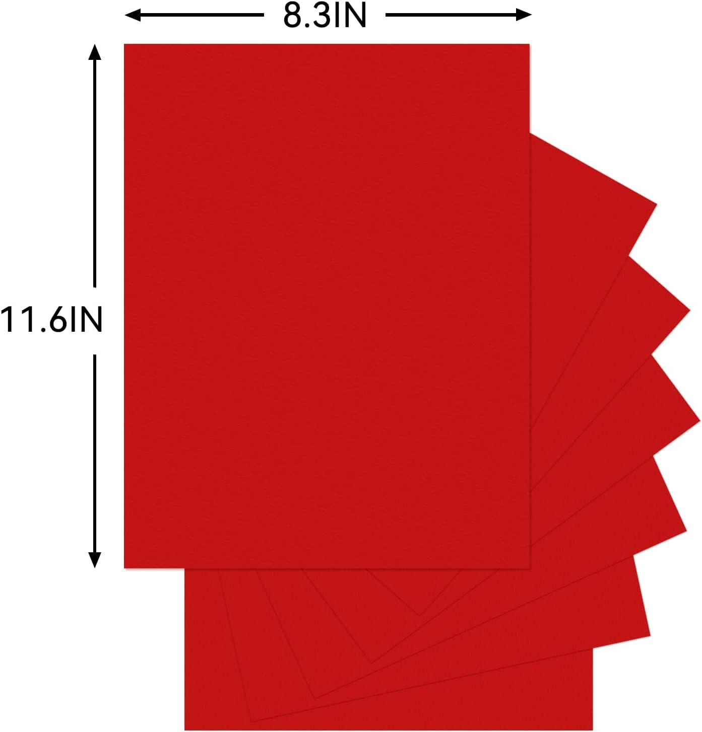70 Sheets Red Cardstock Paper 8.5x11 Inches - 90 lb/250 GSM Thick Construction Paper for Cricut, Card Making, Scrapbooking, DIY Crafts - Perfect for Greeting Cards, Invitations, School Projects & Home Decor