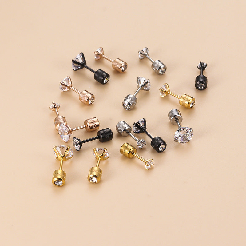 20G Surgical Steel Cartilage Earrings - Rose Gold Stud Earrings for Women | Hypoallergenic Sleeper Earrings for Tragus, Helix & Piercings | Perfect for Daily Wear & Special Occasions