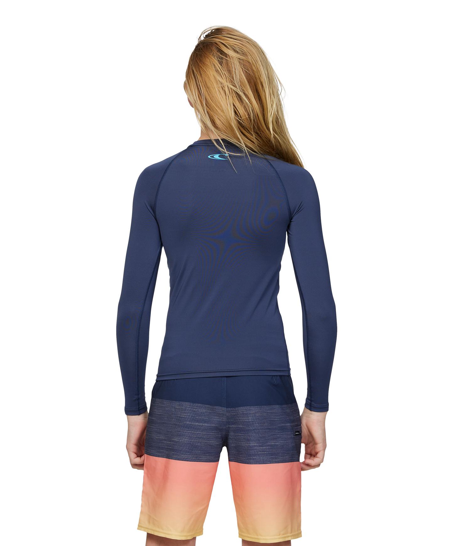 ONeill Boys Reactor UV Long Sleeve Rash Guard Shirt - UPF 50+ Sun Protection for Swimming, Surfing & Outdoor Water Activities