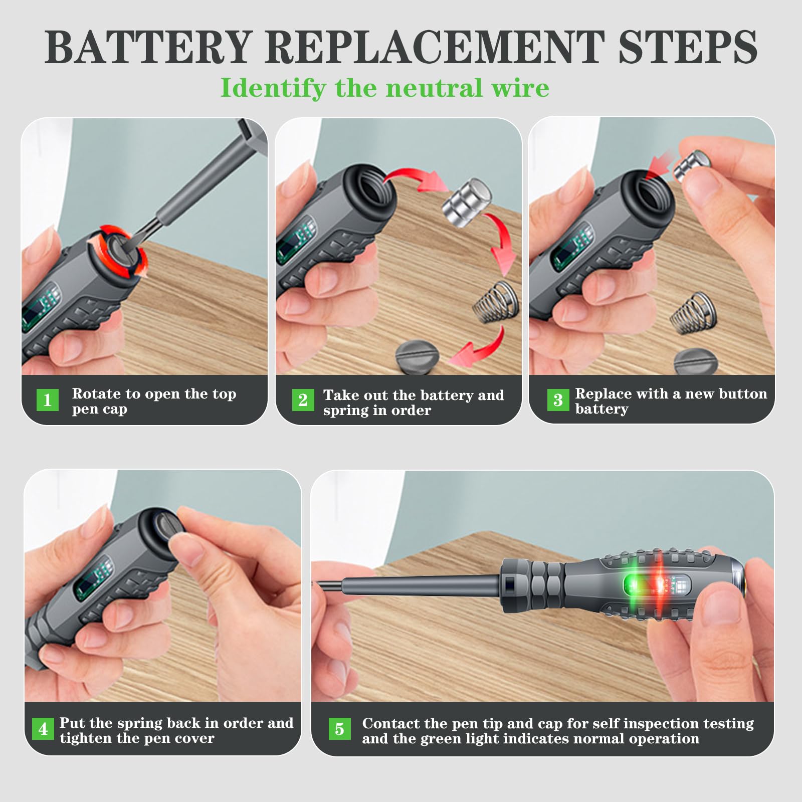 2-in-1 High Torque Magnetic Screwdriver & Voltage Tester Pen - Alloy Construction with Dual LED Lights - Professional Electrician Tools (2-Pack) - Perfect for Electrical Repairs, Home Maintenance & DIY Projects