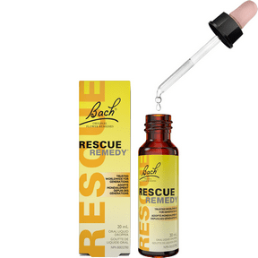 Bach Rescue Remedy Natural Stress Relief Drops 20ml - Calming Anxiety & Emotional Support for Daily Stress, Work, Exams & Travel
