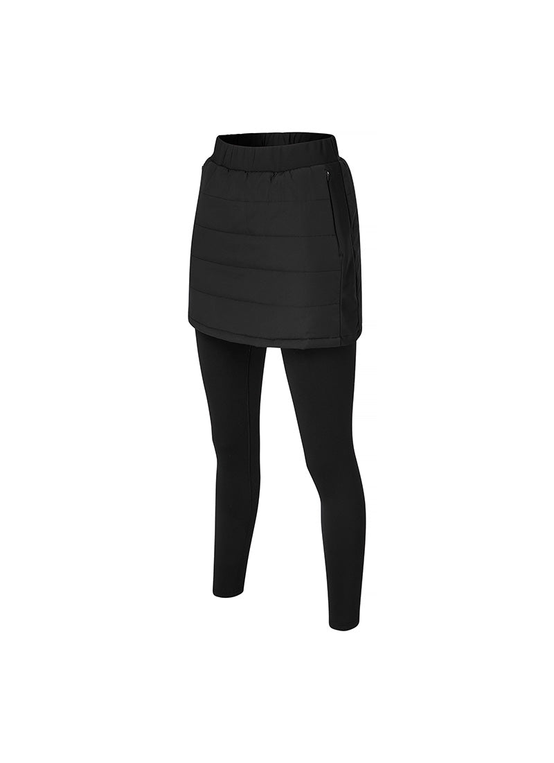 Black Label 360N Padded Skirt Napping Leggings - High Waist Yoga Pants for Women, Comfortable Workout & Lounge Wear, Perfect for Yoga, Running, Gym and Relaxing at Home