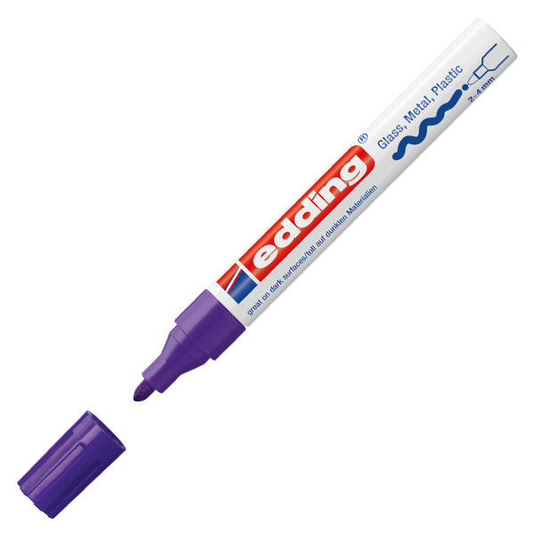 edding 750 Gloss Paint Marker Pen - Broad Tip (2.5mm) Permanent Markers for Metal, Glass, Plastic - Ideal for DIY Crafts, Labeling & Industrial Use