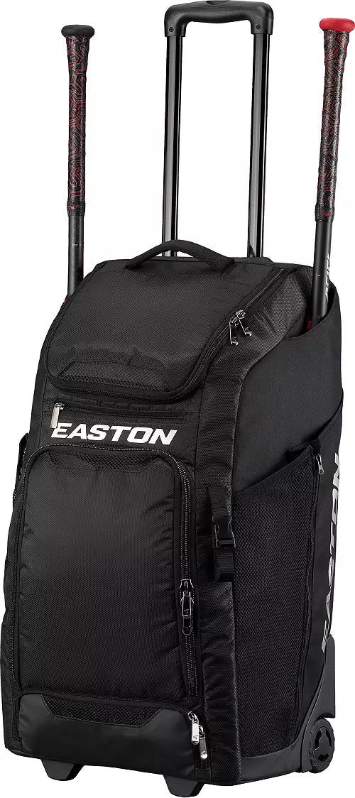 Easton Catcher's Wheeled Baseball Equipment Bag - Durable Rolling Gear Bag for Baseball Players, Coaches & Teams - Perfect for Practice, Games & Travel