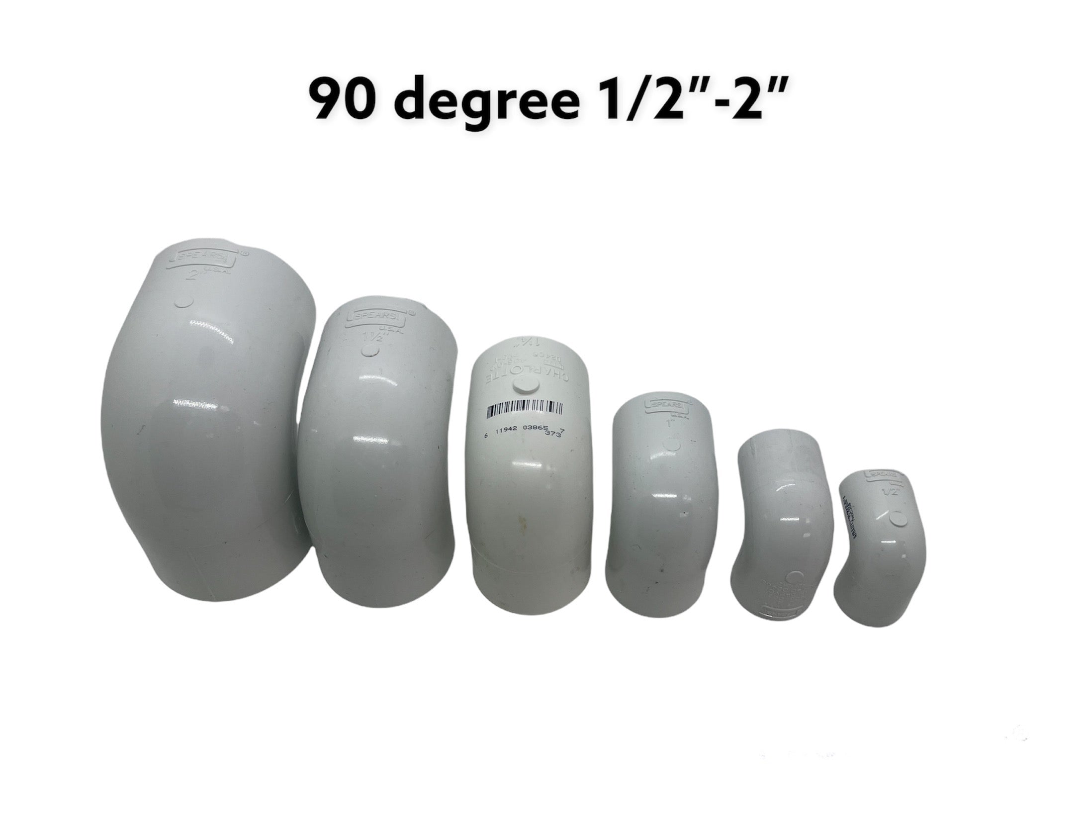 90 Degree PVC Elbow Slip 1/2