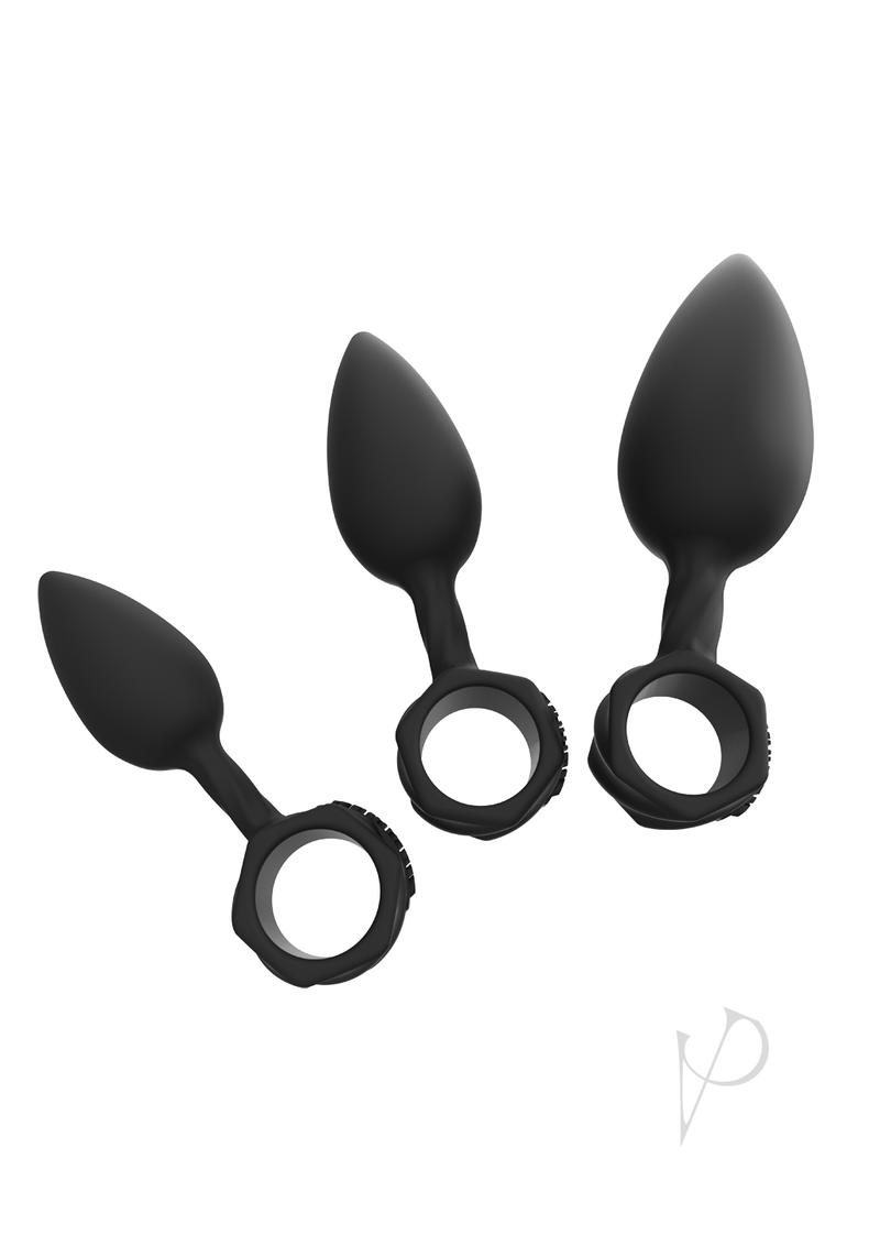 Bathmate Anal Training Silicone Plugs Kit - 3 Piece Set for Beginners & Advanced Users - Black - Perfect for Relaxation, Comfort & Enhanced Pleasure