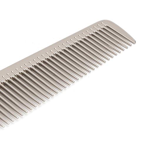 Premium Aluminum Hair Comb for All Hair Types - Detangling, Styling & Smoothing for Wet, Dry, Curly & Straight Hair - Perfect for Salon, Travel & Home Hair Care