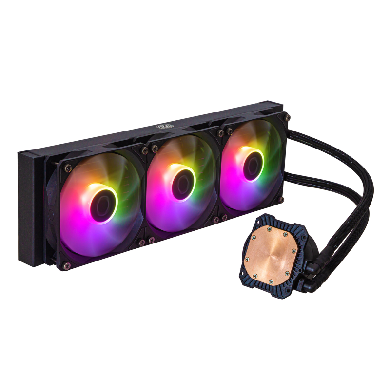 Cooler Master MLW D36M A18PZ R1 CM MASTERLIQUID 360L CORE ARGB CPU Liquid Cooler - High Performance Cooling for Gaming PC, Workstation & Overclocking