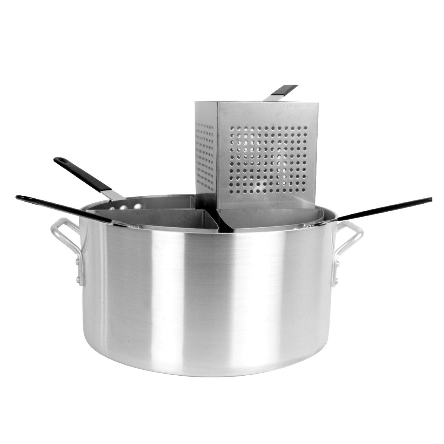 Thunder Group 5-Piece Aluminum Pasta Cooker Set - Professional Restaurant Quality Pasta Cookware for Home & Commercial Kitchens, Perfect for Spaghetti, Lasagna & Italian Cooking