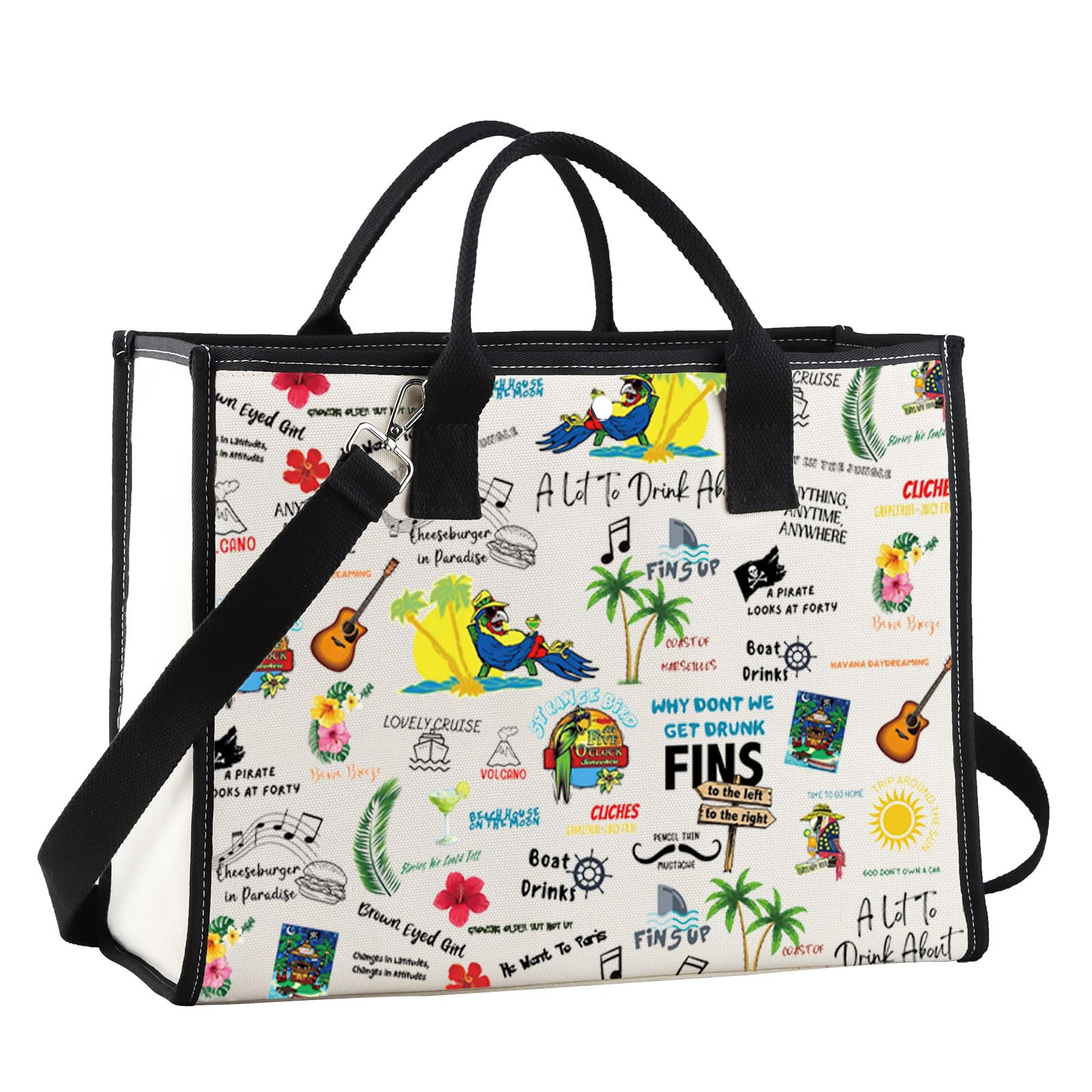 JNIAP Music Lyrics Makeup Bag - Singer Album Inspired Cosmetic Pouch with Zipper - Perfect Gift for Music Fans & Concert Merchandise - Great for Travel, Daily Use & Makeup Storage
