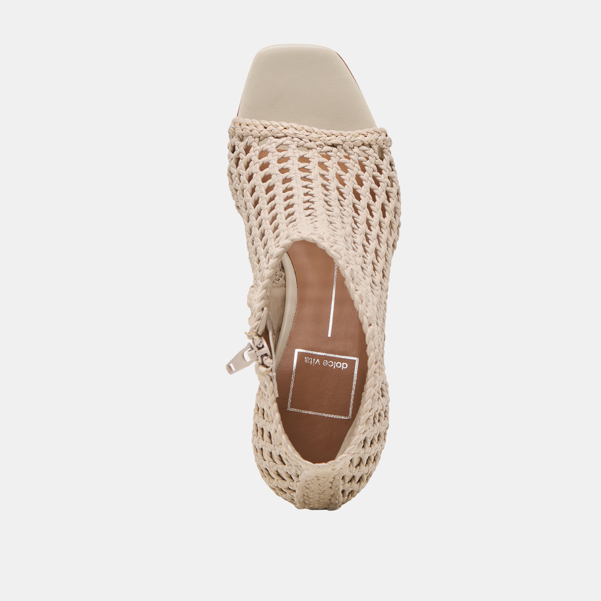 QUIN Heels - Women's Bone Woven Leather High Heels for Party, Wedding & Evening Wear - Comfortable Dress Shoes for Formal Occasions