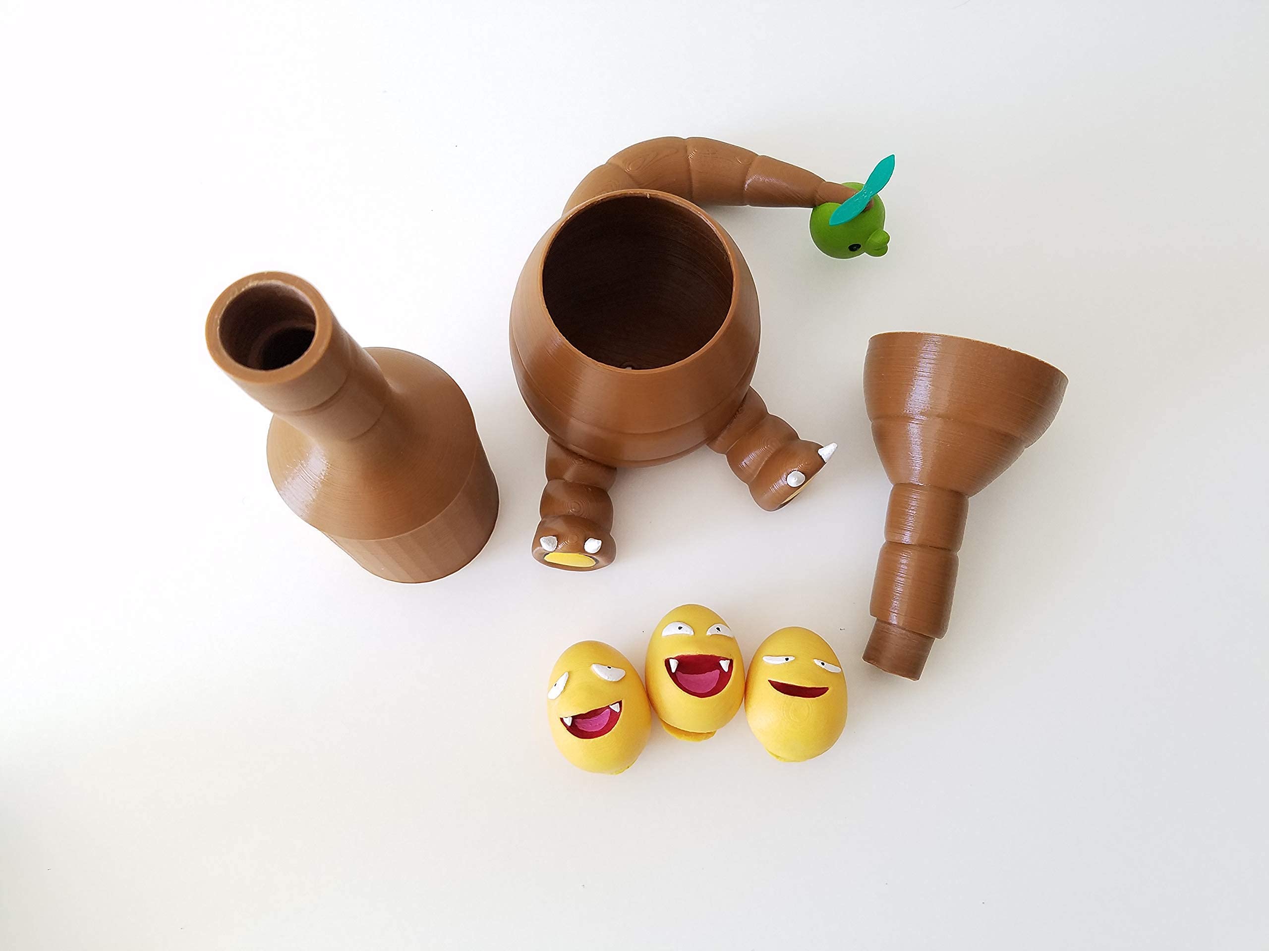 Alolan Exeggutor Planter Pot - Unique Pokemon Flower Pot for Plants & Succulents | Perfect Gift for Gamers, Pokemon Fans & Let's Go! Enthusiasts | Great for Home Decor, Office Desk & Gaming Room Decorations