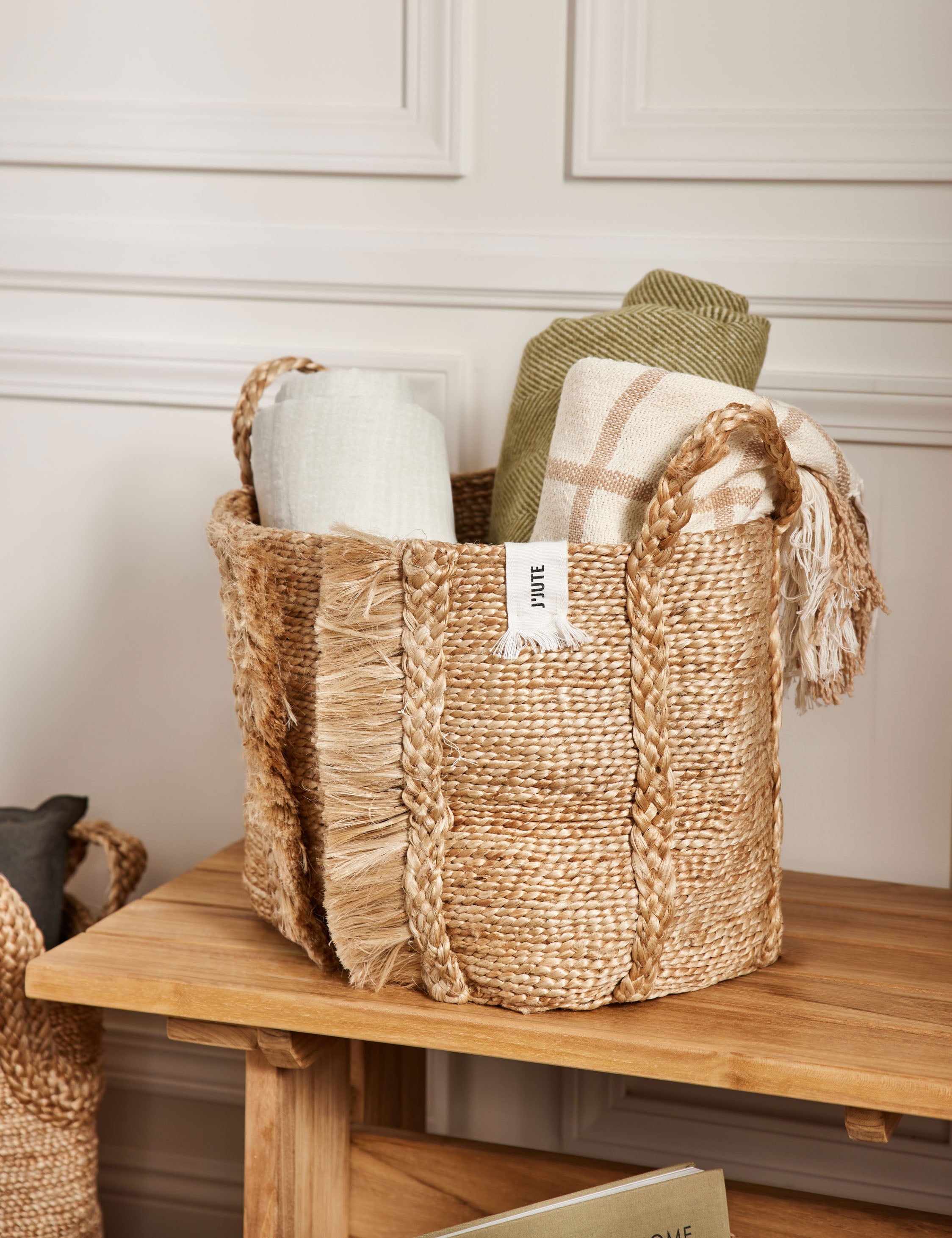 Bazar Basket - Handwoven Storage Baskets for Home Organization, Laundry, Toys & Decor | Perfect for Living Room, Bedroom & Nursery