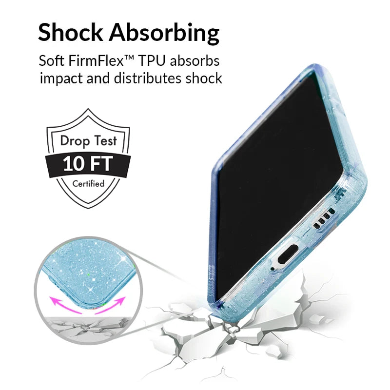 Samsung Galaxy Phone Case with Blue Stardust Design - Durable Protective Cover for Everyday Use, Travel & Outdoor Activities