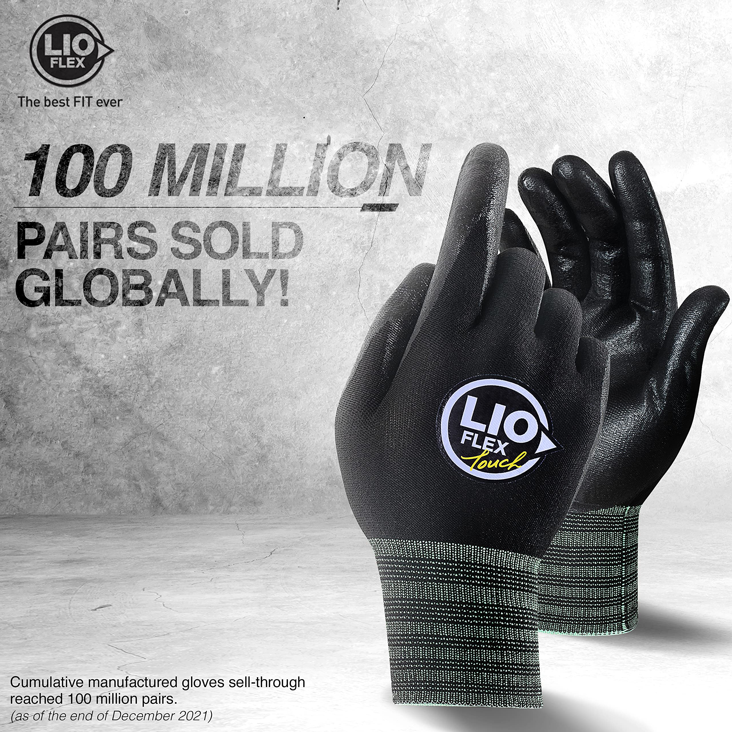 Nitrile Foam Work Gloves - Lightweight, Breathable & Touchscreen for Warehouse, DIY & Delivery