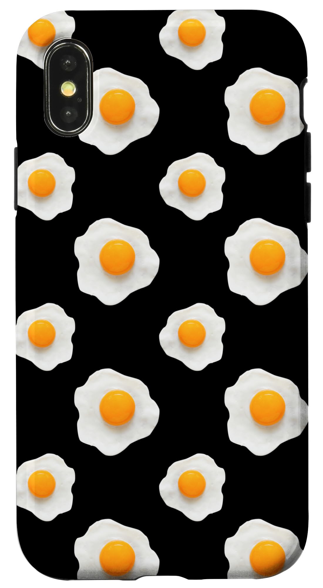 iPhone X/XS Case with Fried Egg Yolk Chicken Food Cooker Design - Perfect Gift for Cooking Enthusiasts & iPhone Protection - Ideal for Kitchen, Home Use & Funny Gifts