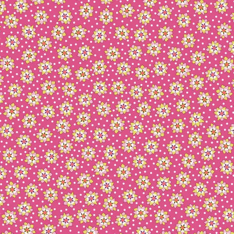 Liberty Lasenby Cotton Postcard From Paradise Floral Print Fabric - L01667439C Lotus Spot Design for Quilting, Dressmaking & Home Decor